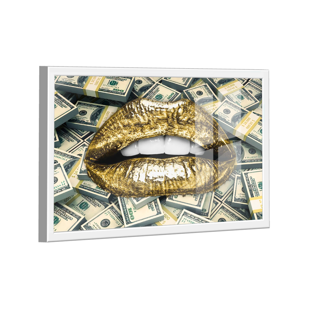 Quadro Decorativo Mouth Dollars
