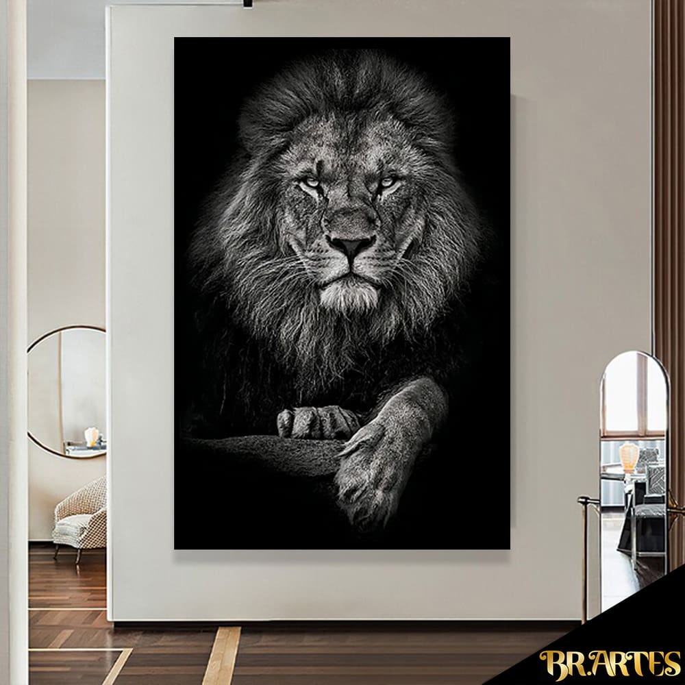 Quadro Decorativo Realeza do Leão PB