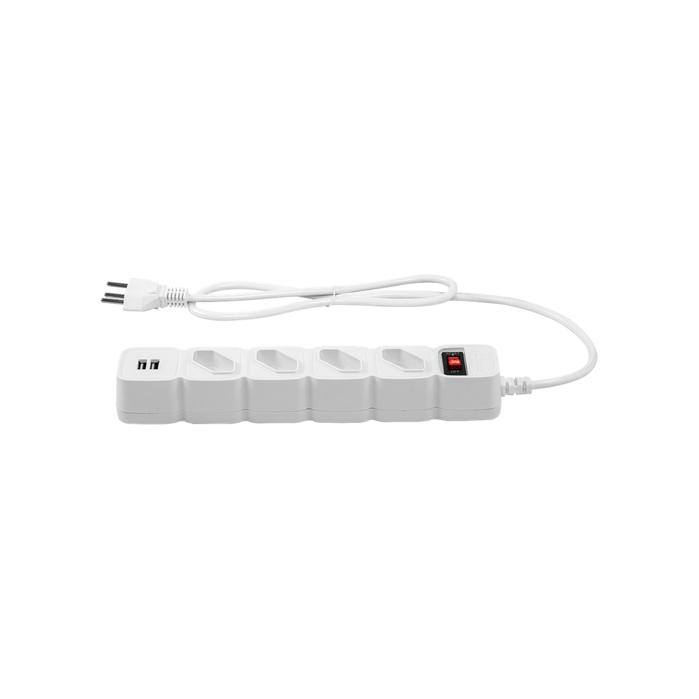 Protetor Eletronico C 4 Tomadas E 2 Usb - Epe 204 Usb Br