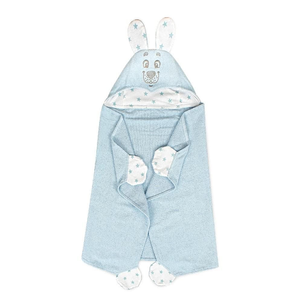 Toalha C/Capuz 1,10MX60Cm Veludo Baby Amigo Urso Sofisticata