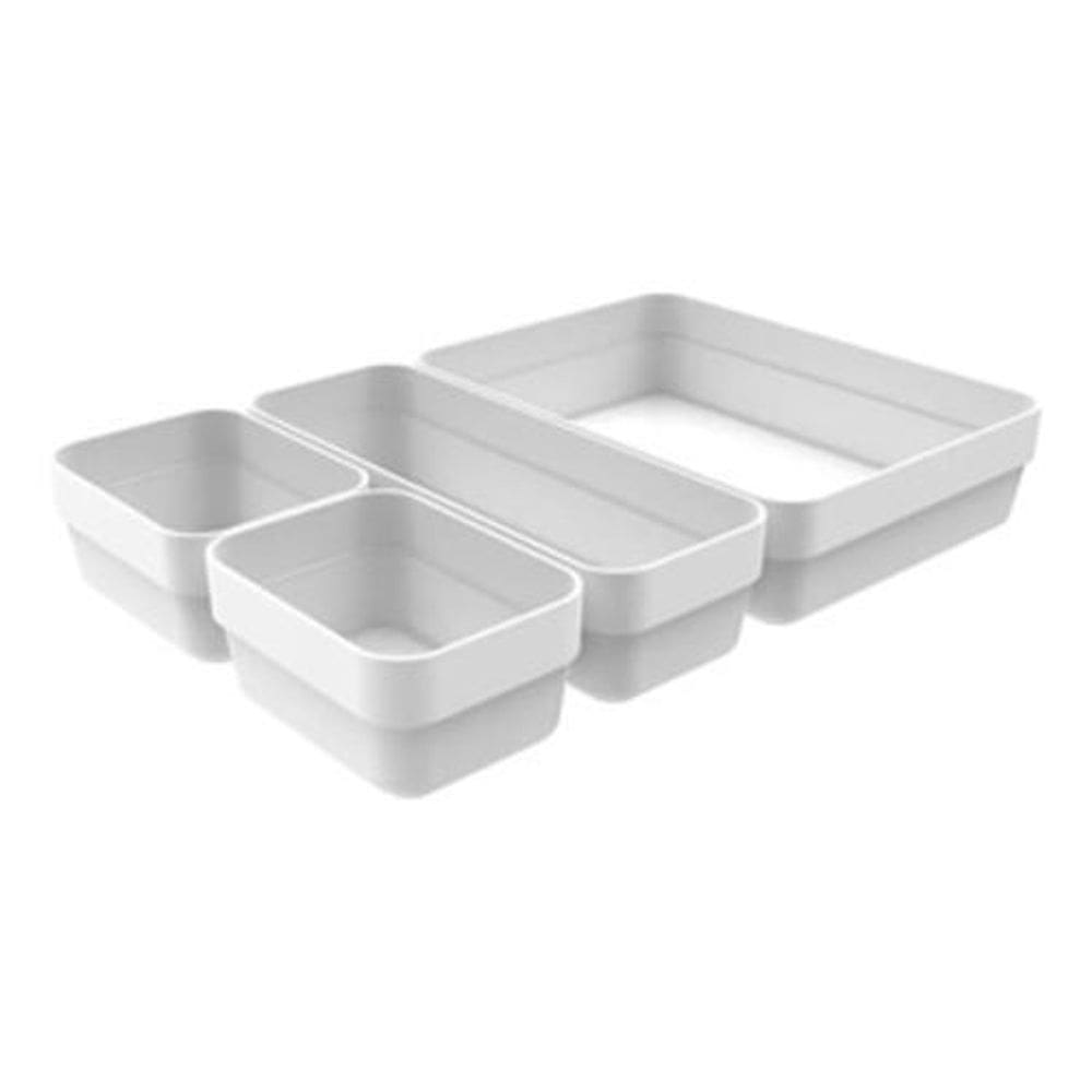 Kit 4 Organizador Gavetas Armário Cozinha Quarto Maquiagem