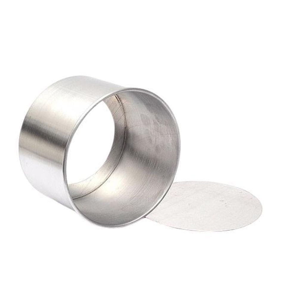 Forma Bolo Redonda Fundo Falso 13X10Cm - Alumínio - Metasa