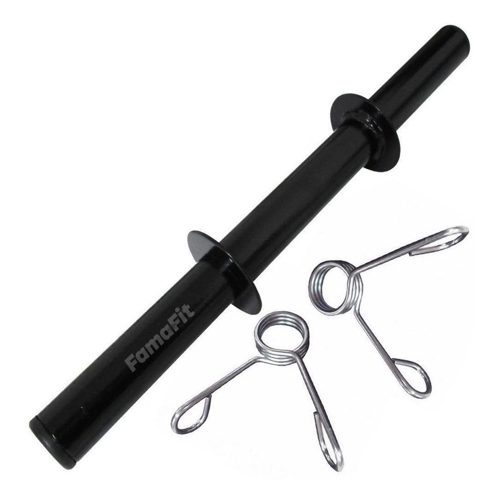 Barra Oca Halter 40Cm Com Presilhas Academia