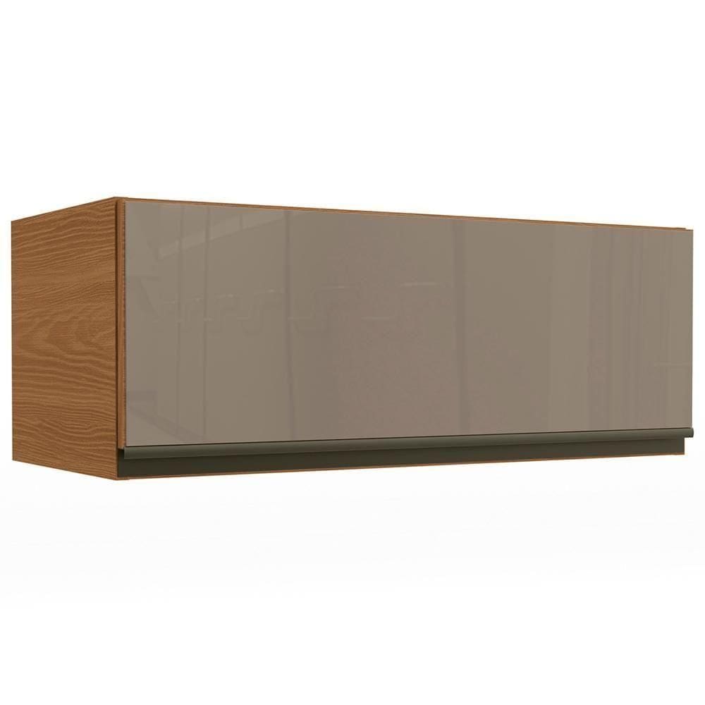 Armario Aereo Basculante 1p Vidro 80 Cm Maxxi G770 Kappesberg Canela