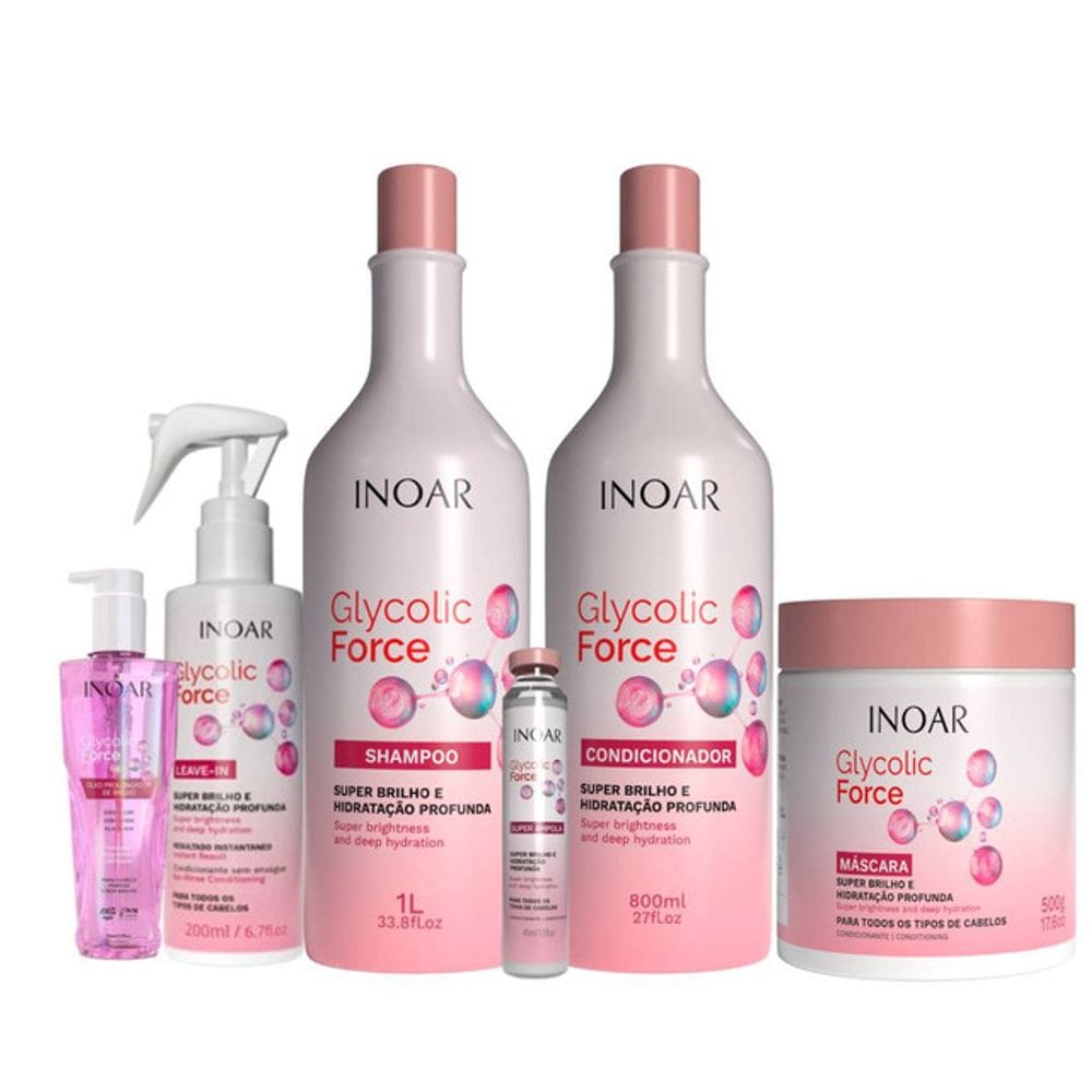 Inoar Glycolic Force Kit 6 Produtos