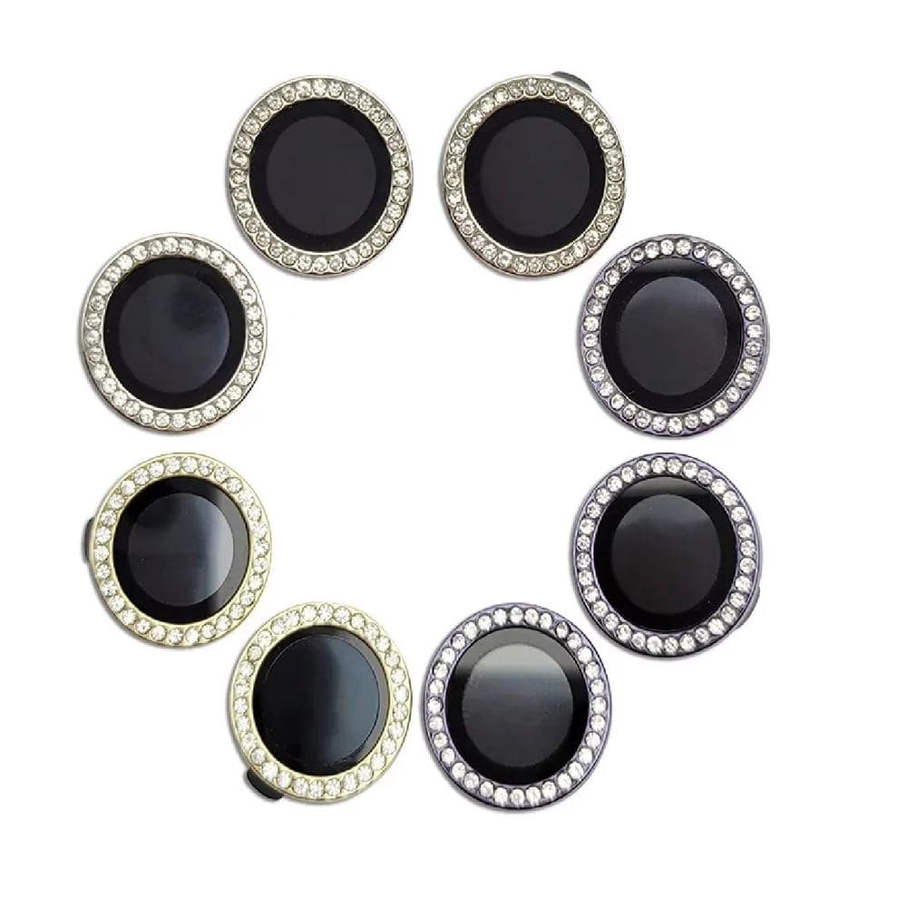 Película (kit 02 Pçs) da Lente Câmera Lisa / Strass Para Motorola Moto G55 / Moto G14