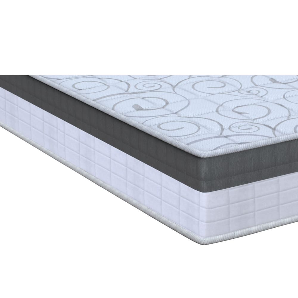 Colchão King Size Matera Ml eps - D33 Misto Espuma 26x193x203cm Branco/Cinza