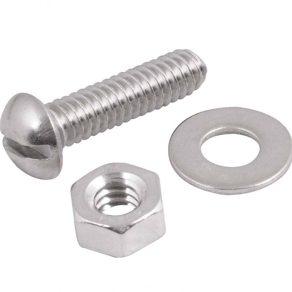 Parafuso Máquina Inox 1-4x1 Cabeça Redonda 4 Peças Vonder
