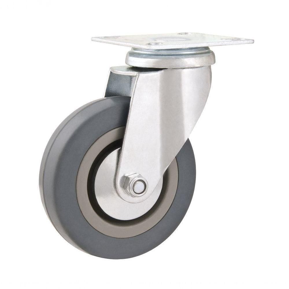 Rodizio Giratório 4 Média 55kg Pvc Borracha Cinza Rg Vonder