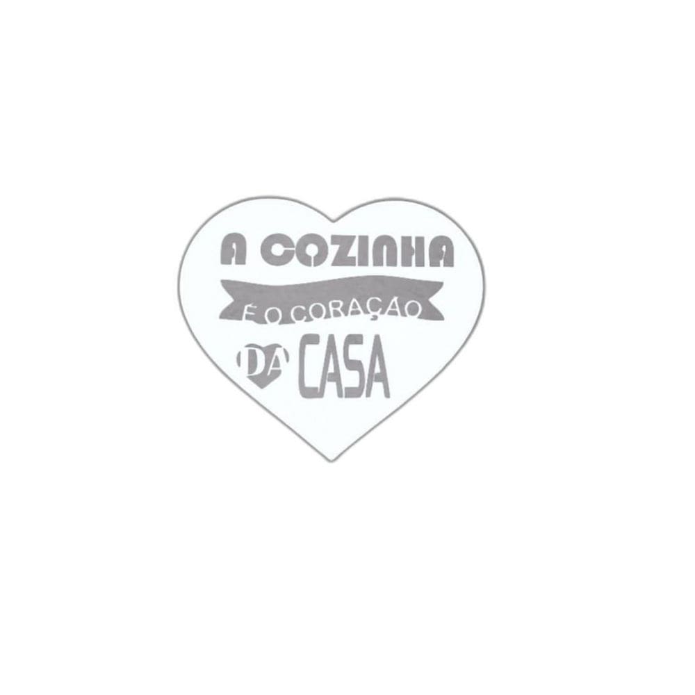 Quadro A Cozinha É O Coração Da Casa Mdf Branco