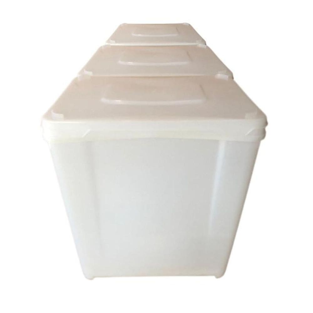Potes Para Guardar Mantimentos - Kit 03 Peças