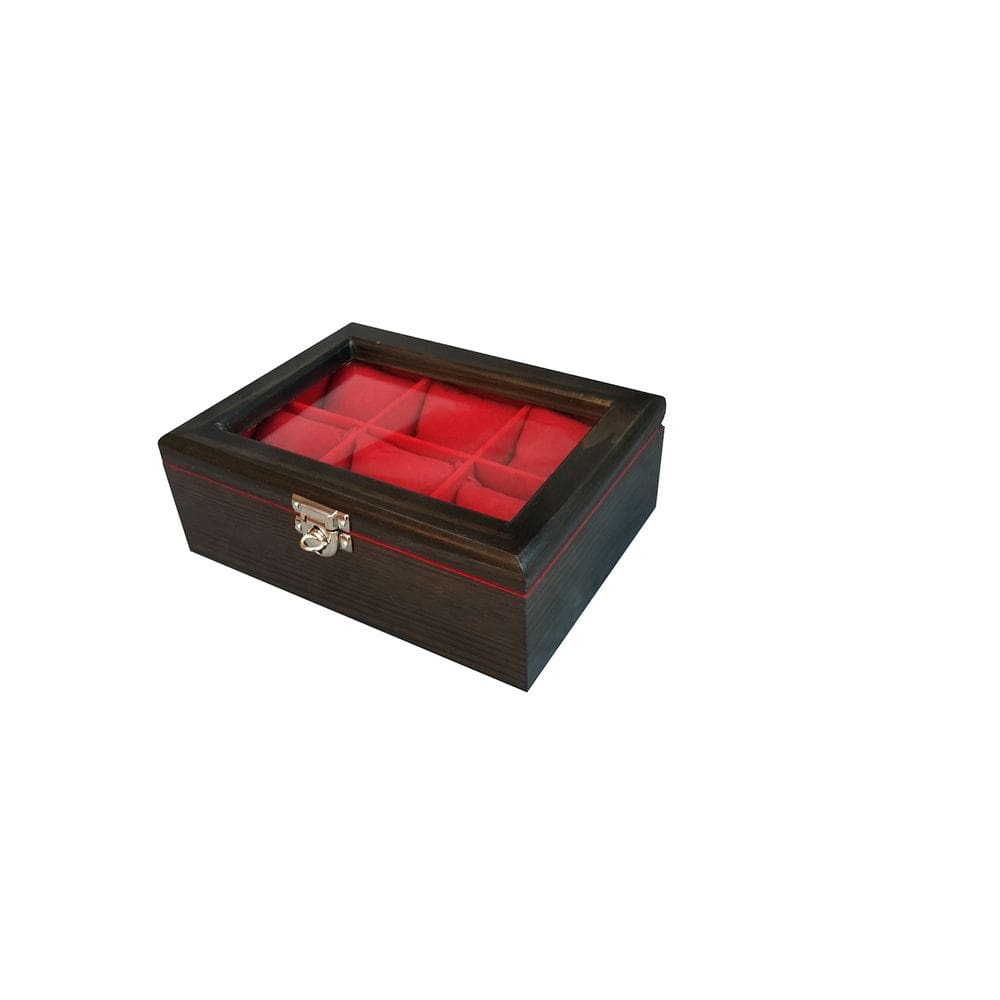 Estojo Organizador de Relógios em Madeira - Luxuoso
