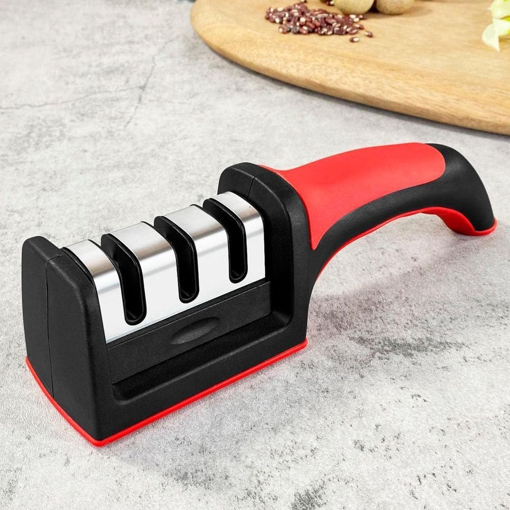 Afiador Inox Amolador De Facas 3 In 1