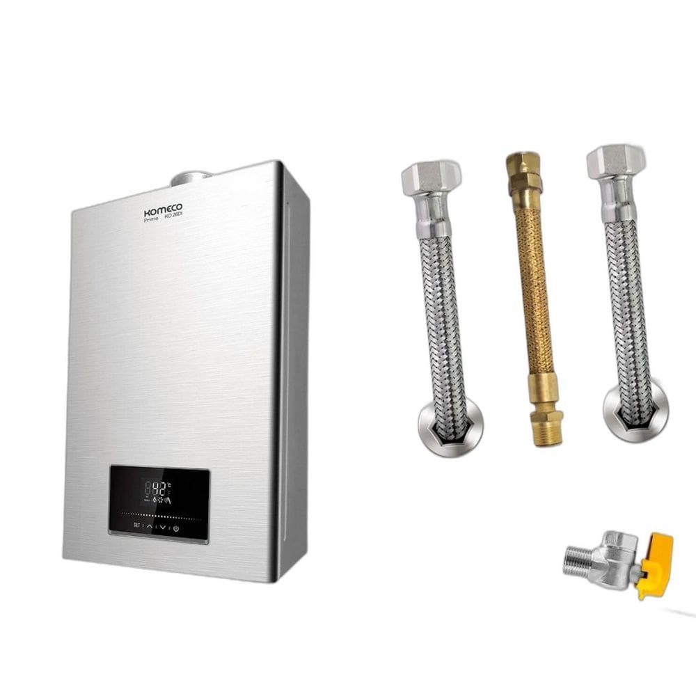 Kit Aquecedor Komeco KO26DIPRIME 26L GLP + Acess. Ligação