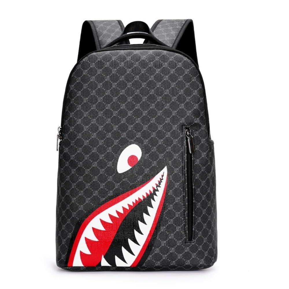 Mochila MaliyonR Leisure Shark D2 de grande capacidade para homens