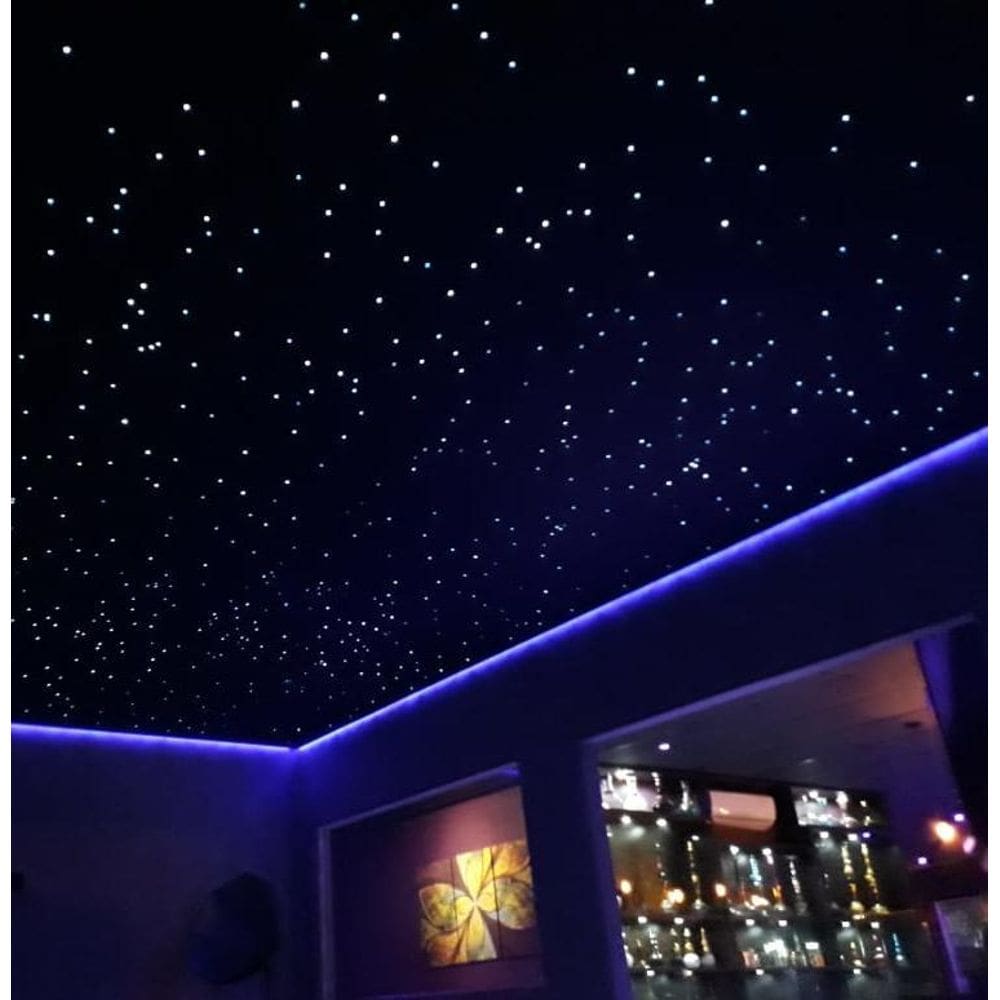 Noite Estrelada 80 Fibra Otica Efeito Estrelado Branco Mix