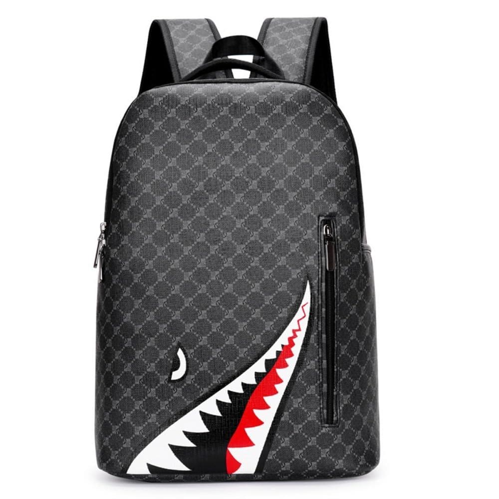 Mochila MaliyonR Leisure Shark D3 de grande capacidade para homens