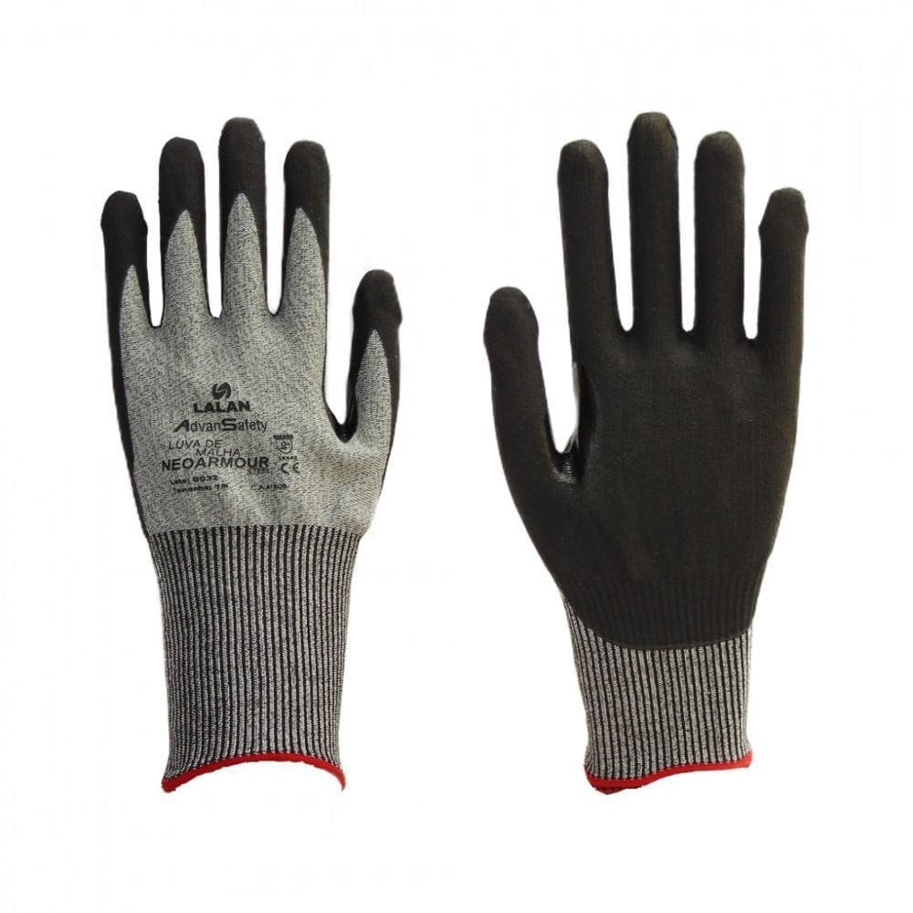 Luvas Anti-Corte Cozinha Churrasco Fios Aço E Fibra Vidro- M