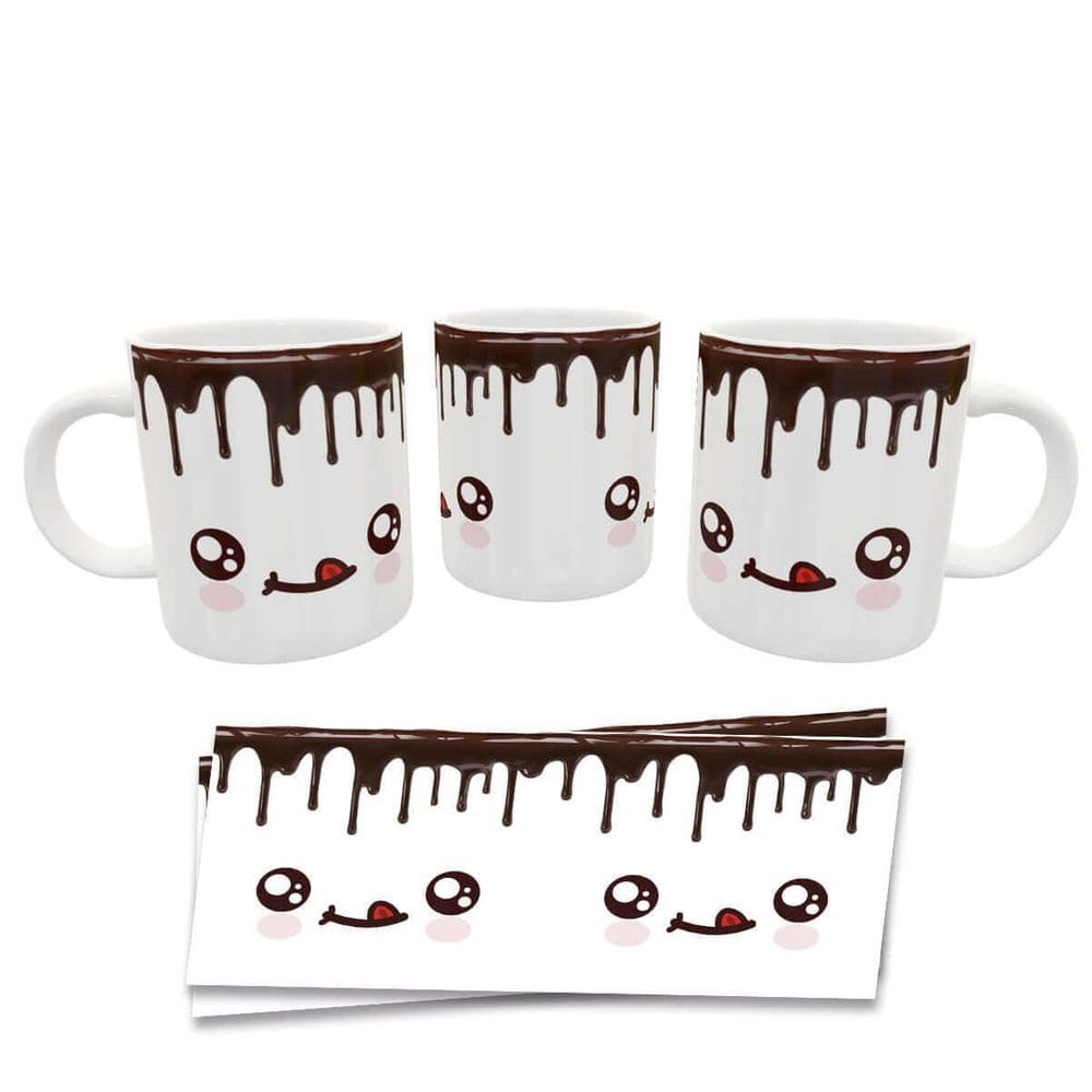 Caneca Divertida Chocolate Quente Kawaii Presente Geek