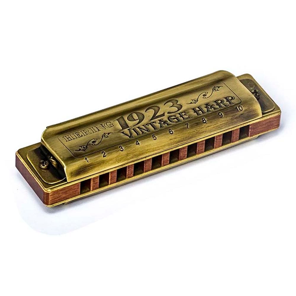Gaita De Boca Hering Tom C 1020 Vintage Harp 1923 e Estojo