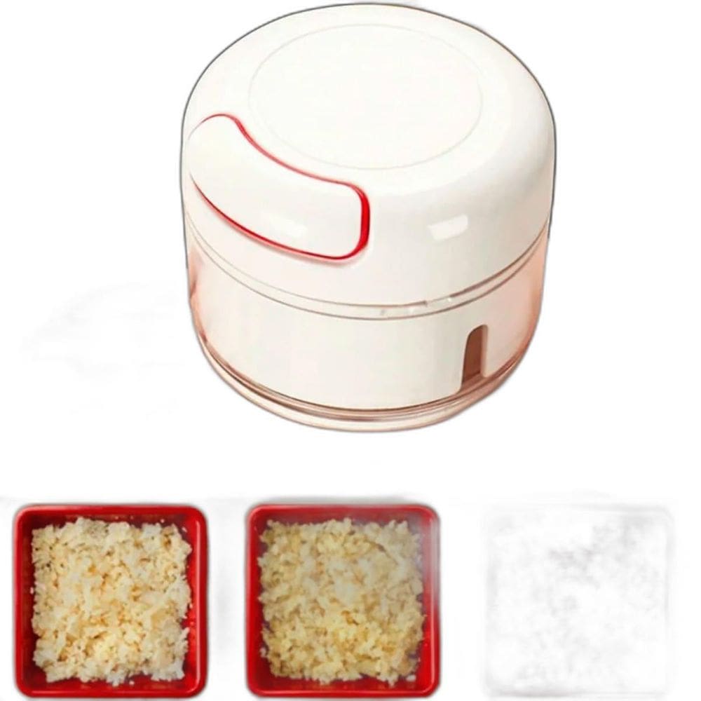 Mini Processador Alimentos Manual 2 Lâminas 200 Ml Grande