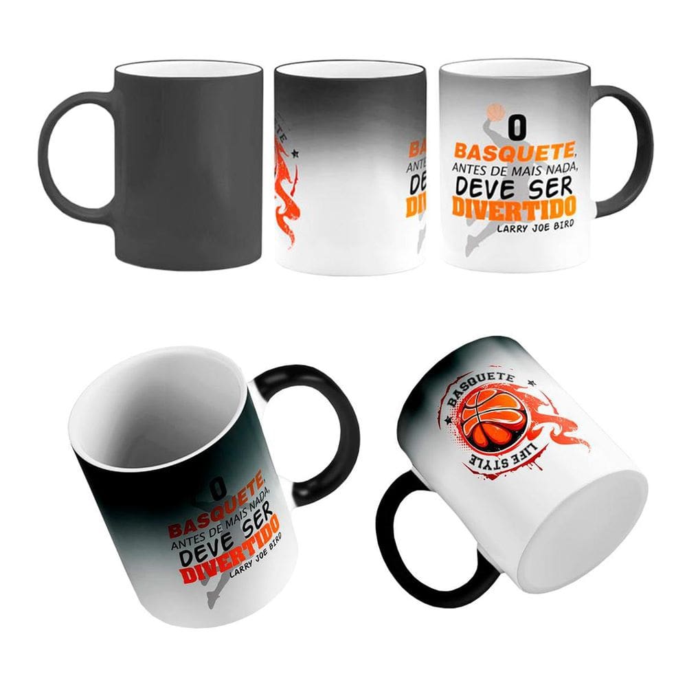 Caneca Mágica Frase Basquete Tem Que Ser Divertido