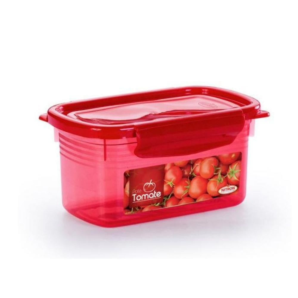 Pote De Tomate Com Travas Laterais 860Ml - Vermelho