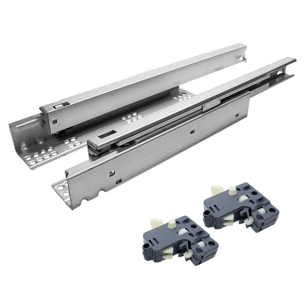 Corrediça Oculta Invisível com Amortecedor 350mm 35kg - Par