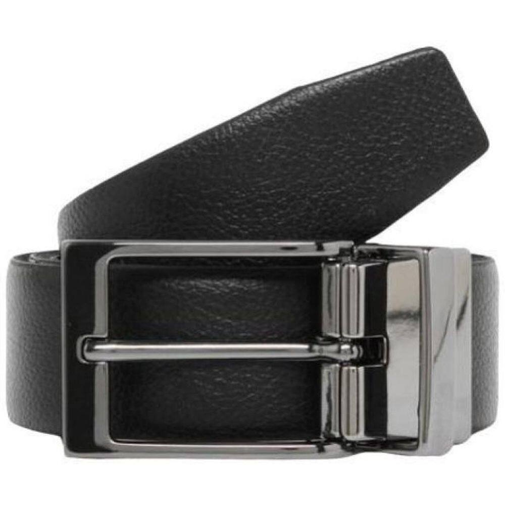 Cinto Couro Dupla Face Fasolo X396 Preto/Marrom 120x3,5cm