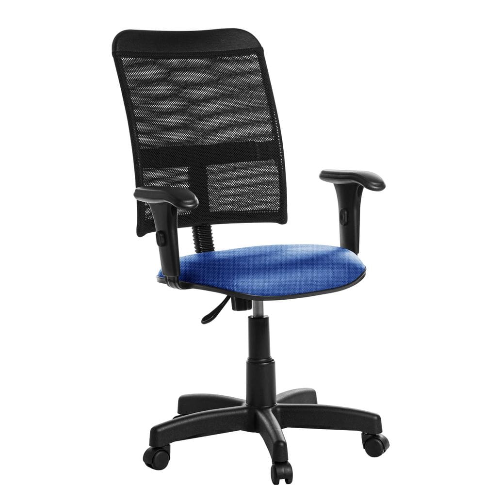 Cadeira de Escritório Giratória Mesh Azul | 12kg | 110kg