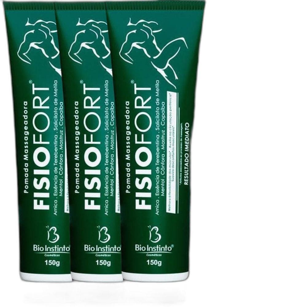 Kit 3 Pomada Fisiofort 150G 2 Pomada Fisiofort Premium 150G