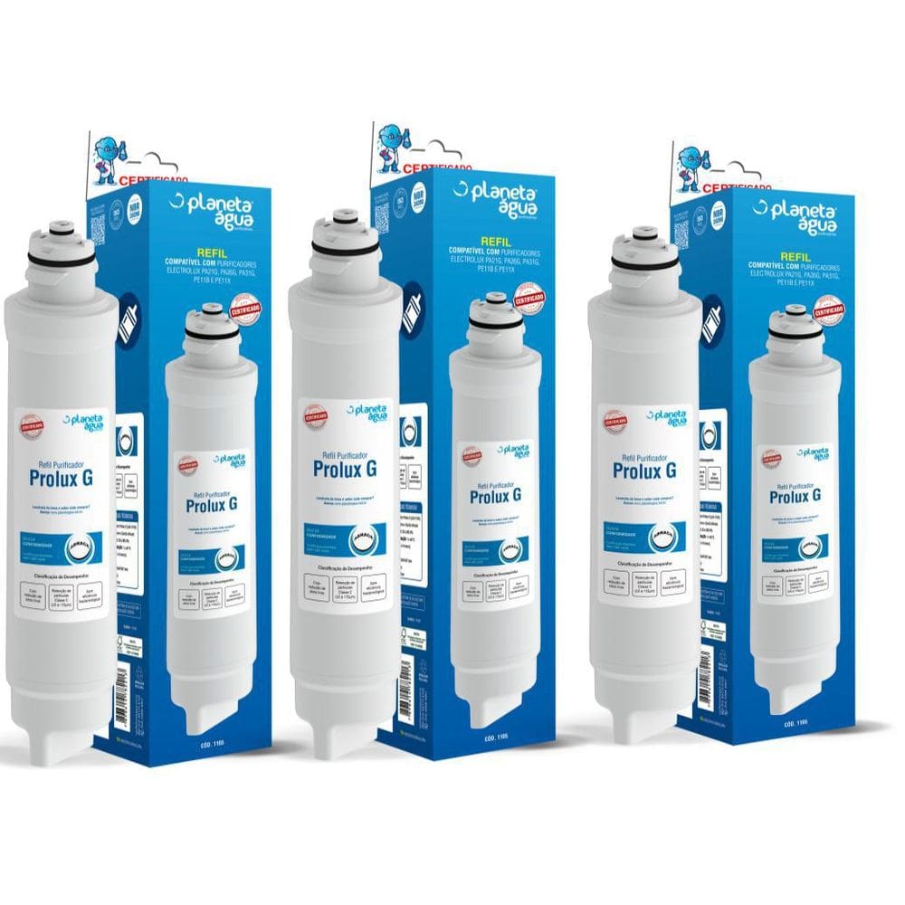 Refil Filt. Electrolux Pa21G,Pa26G,Pa31G,Pe11B,Pe11X Kit 3Un