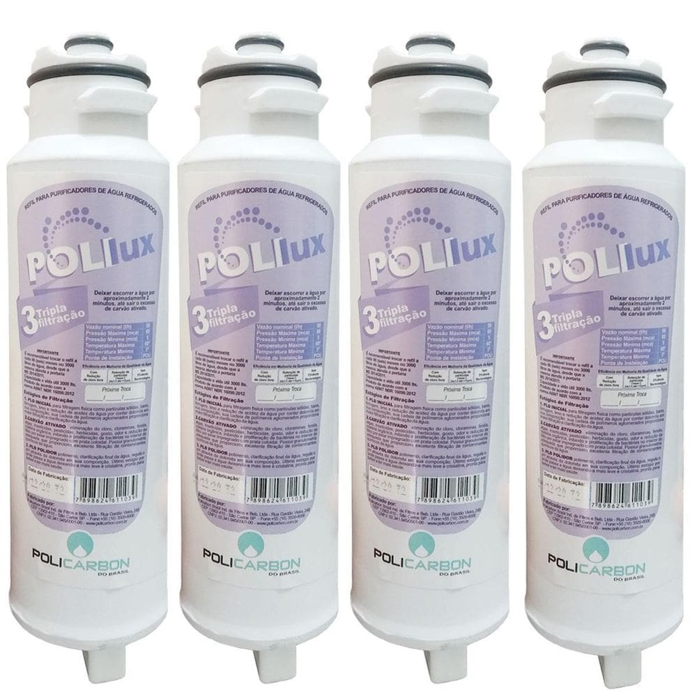 Kit 4 Filtro Refil Electrolux Pa10N Pa20G Pa25G Pa30G