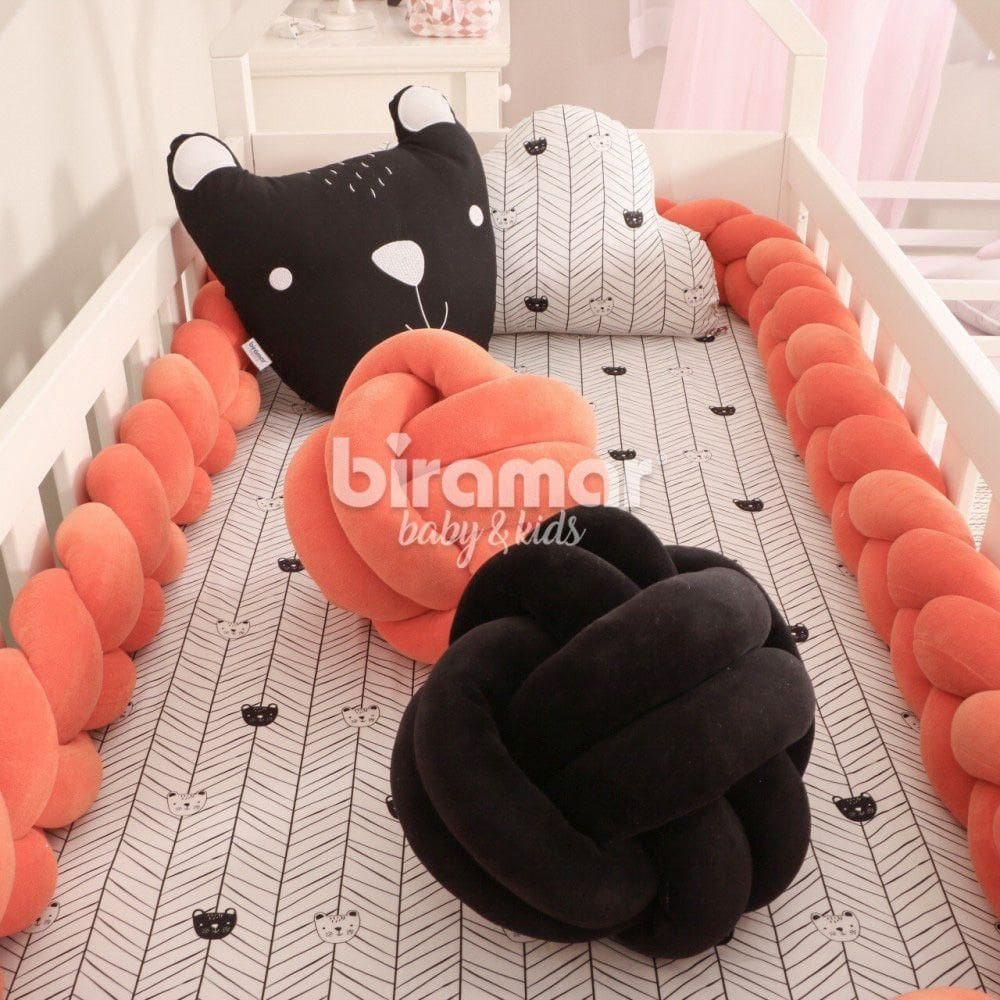 Almofada Nó Plush Laranja 24cm x 24cm