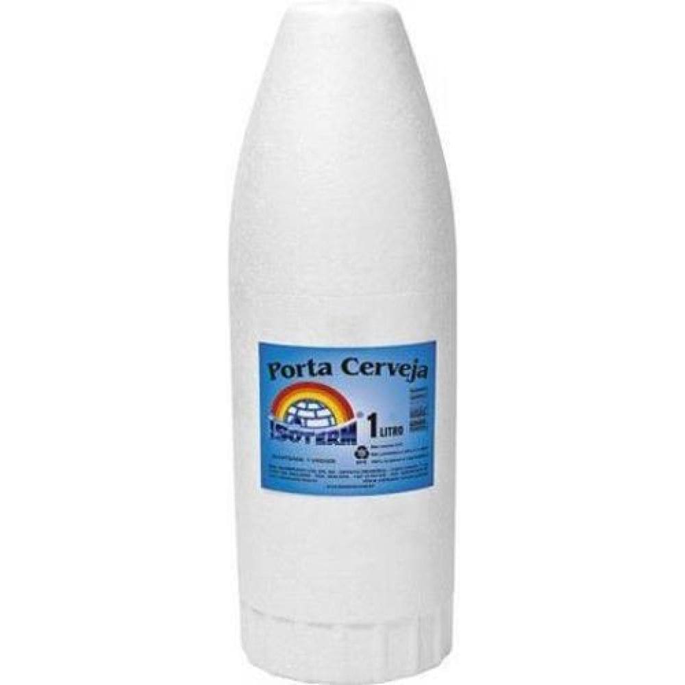 Kit 4 Porta Litrão Garrafa Isopor Camisinha Cerveja 1L