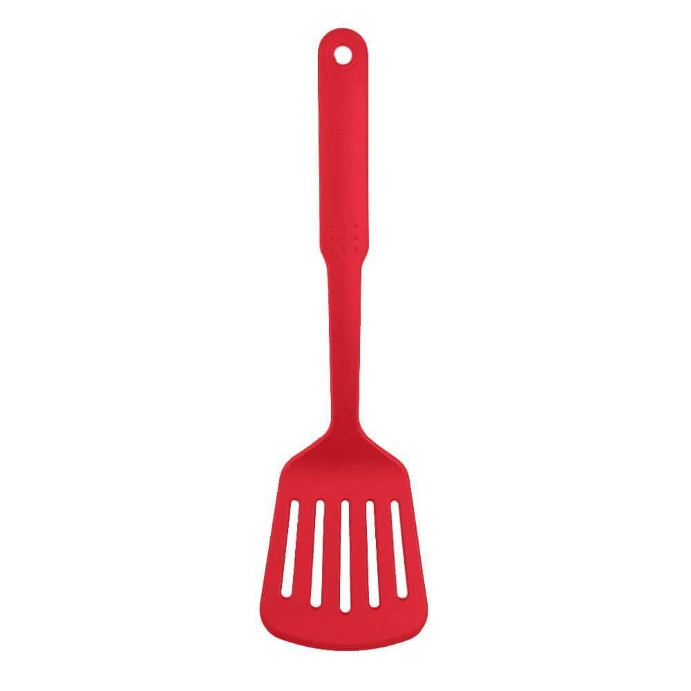 Espátula Perfurada De Nylon Vermelho 31Cm - Casambiente