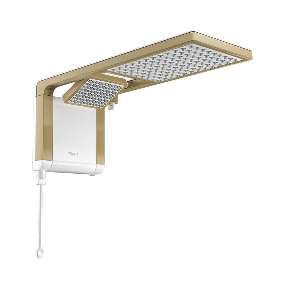 Chuveiro Lorenzetti Acqua Duo Ultra Eletrônico Branco/Matte Gold