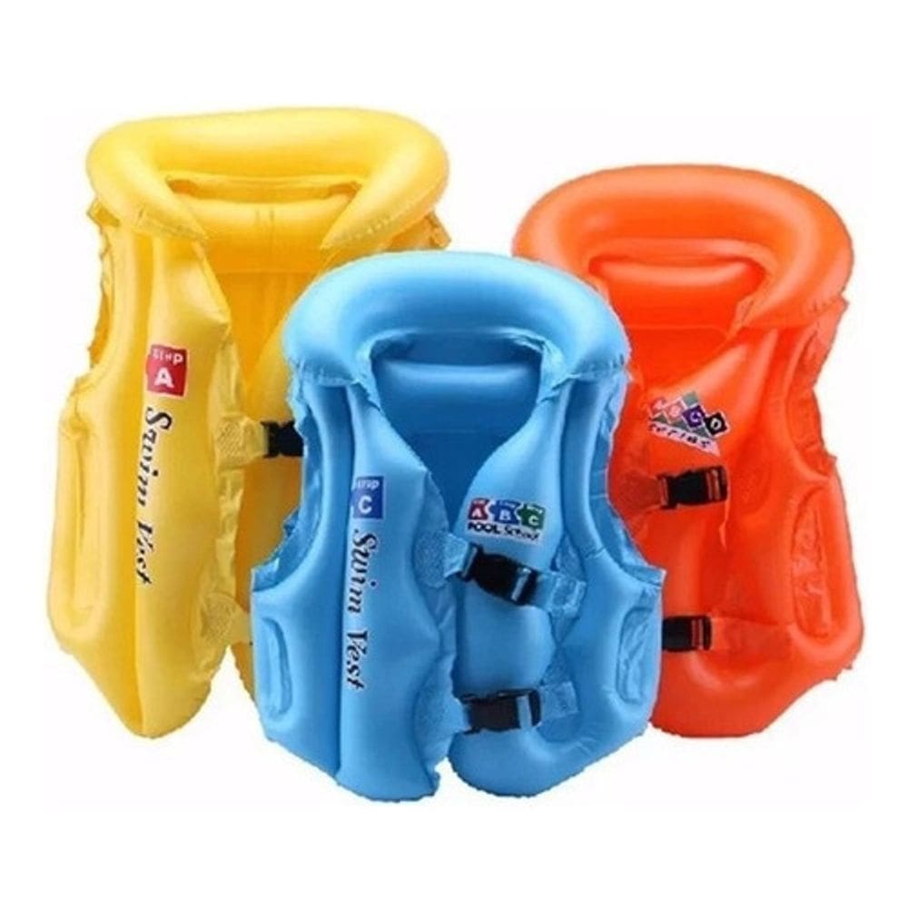 Colete Boia Salva Vidas Inflável Infantil Piscina Praia