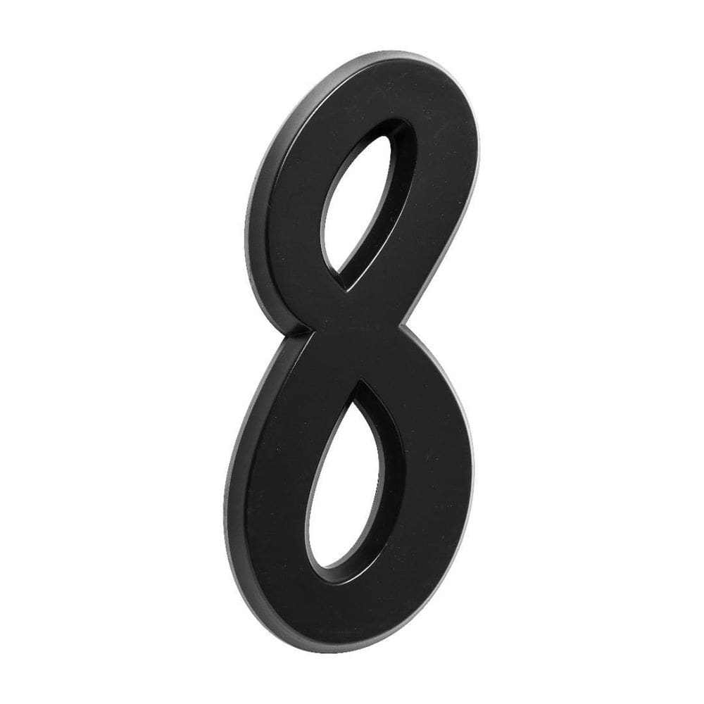 Número Residencial Para Casa 8 Preto 3D 22Cm