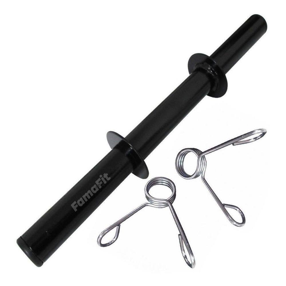 Barra Oca Halter 40Cm Com Presilhas Academia