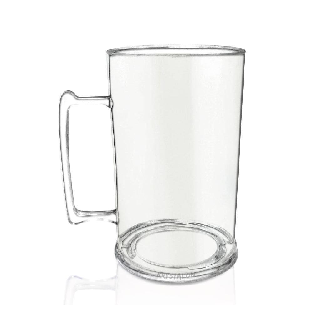 Kit 4 Canecas Chopp 450 Ml Transparente Em Acrílico