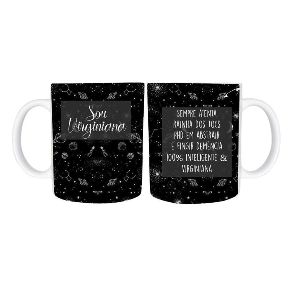 Caneca Temática Signo Virgem 2 Polímero 325Ml