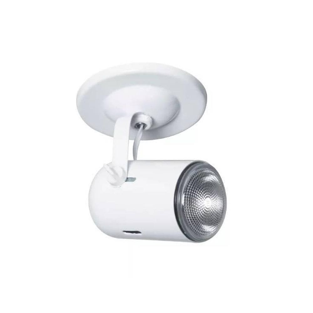 Spot Sobrepor Alumínio 1 Lâmpada 50W Gu10 Biancoluce Branco