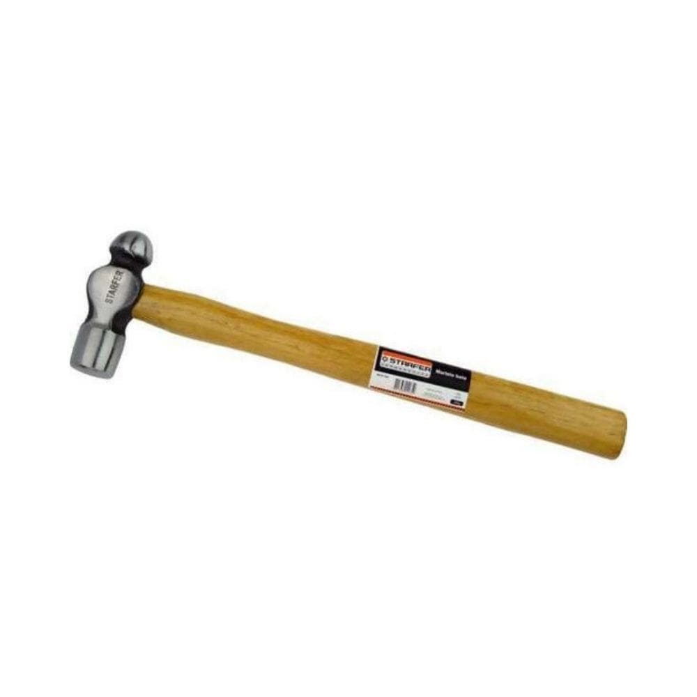 Martelo Bola Aço Forjado 300g Cabo Madeira Starfer