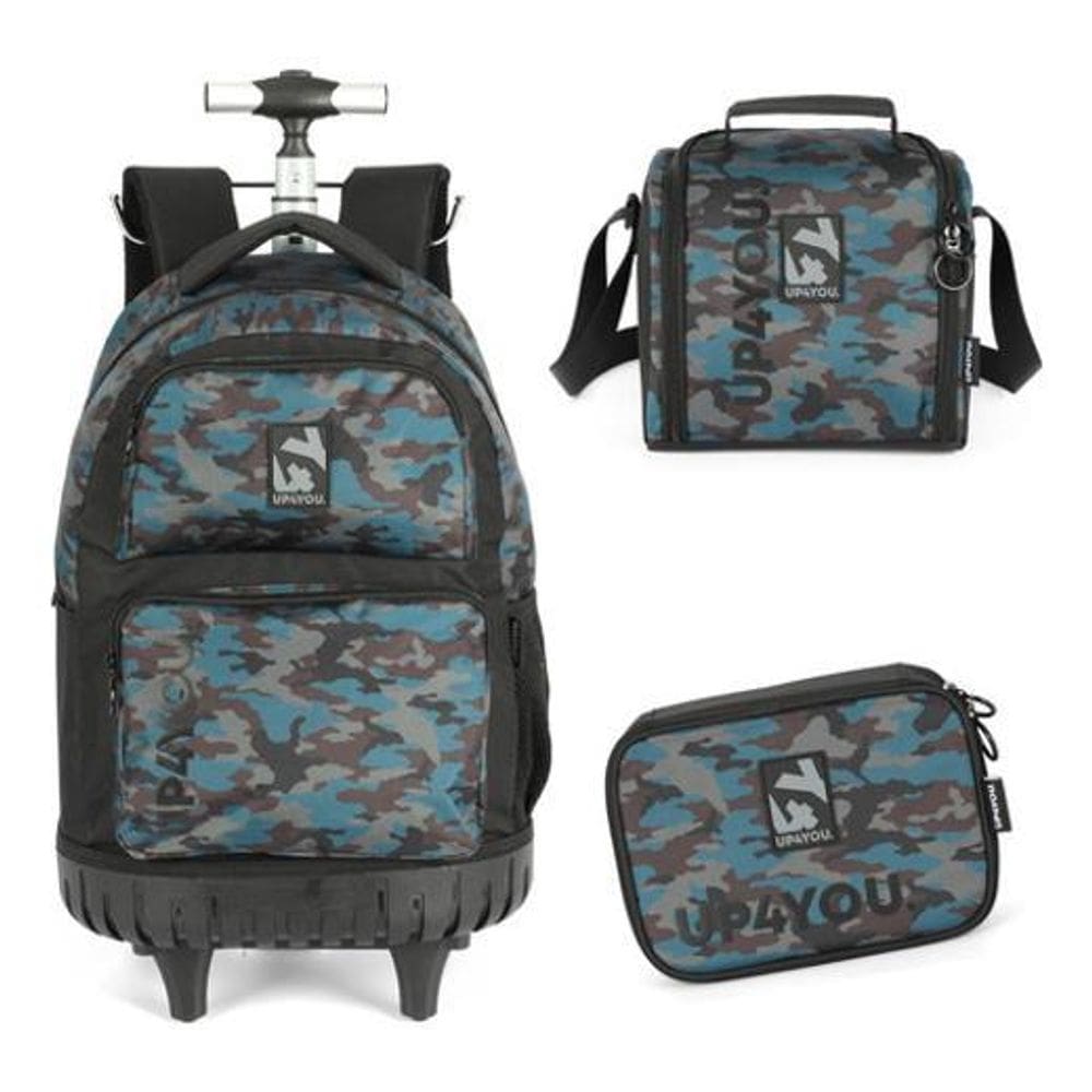 Kit Mochila De Carrinho Camuflada Militar Up4You