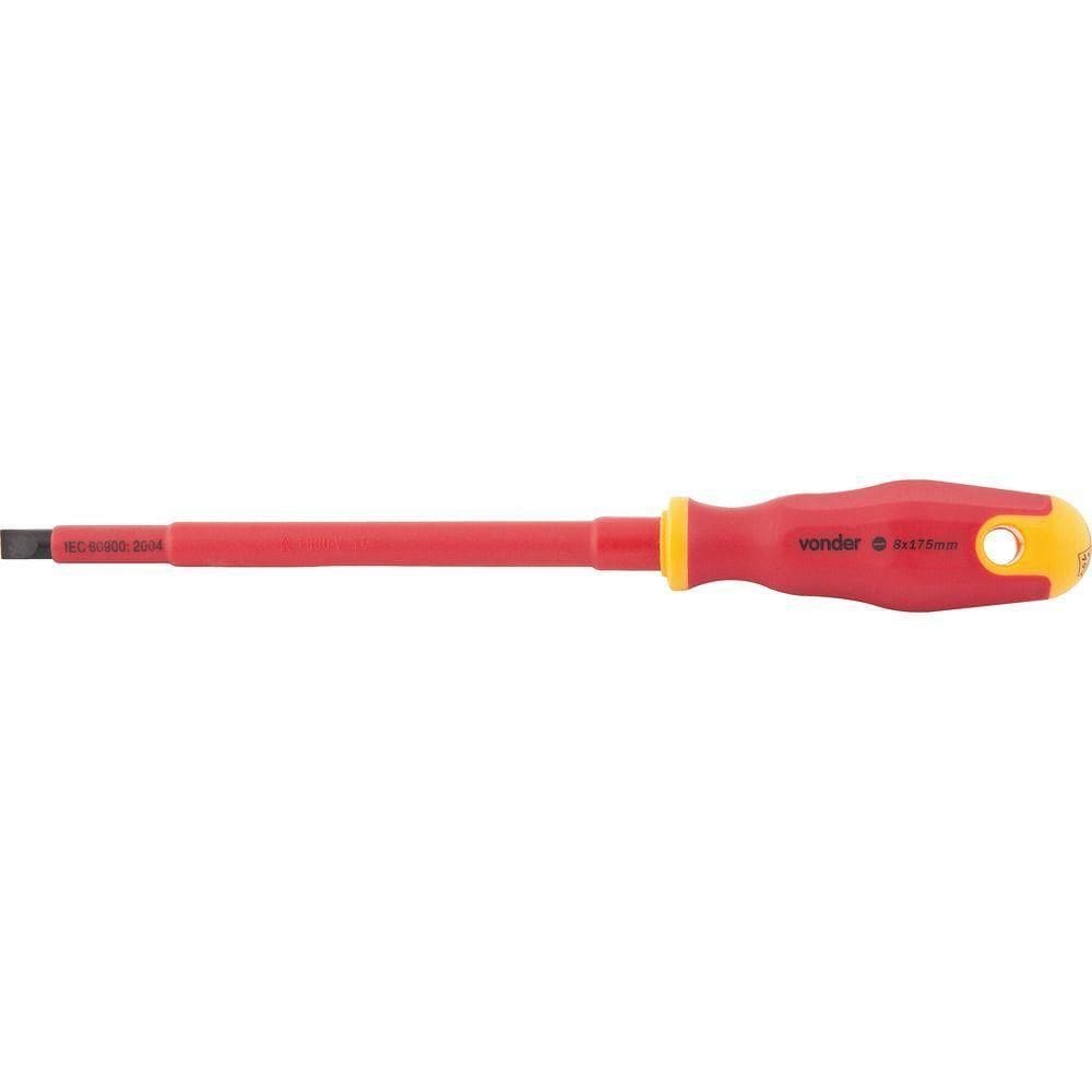 Chave Fenda 8,0x170mm Vde Cromo Vanádio Isolado 1000v Vonder