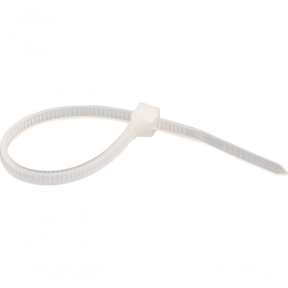 Abraçadeira De Nylon 200x3,6mm Branca Com 100 Peças - Nove54