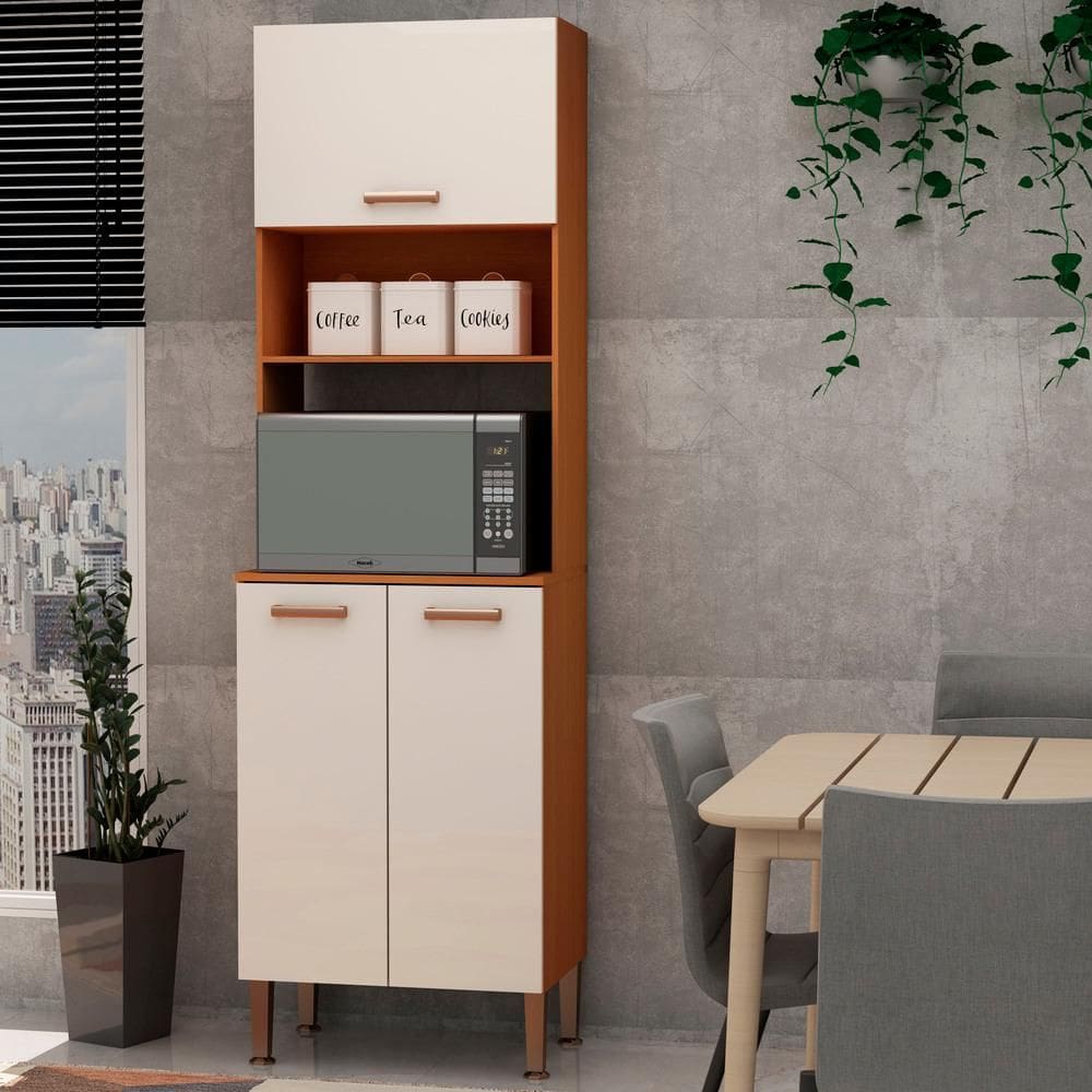 Torre Quente Kit forno Freijó White Laca Brilho