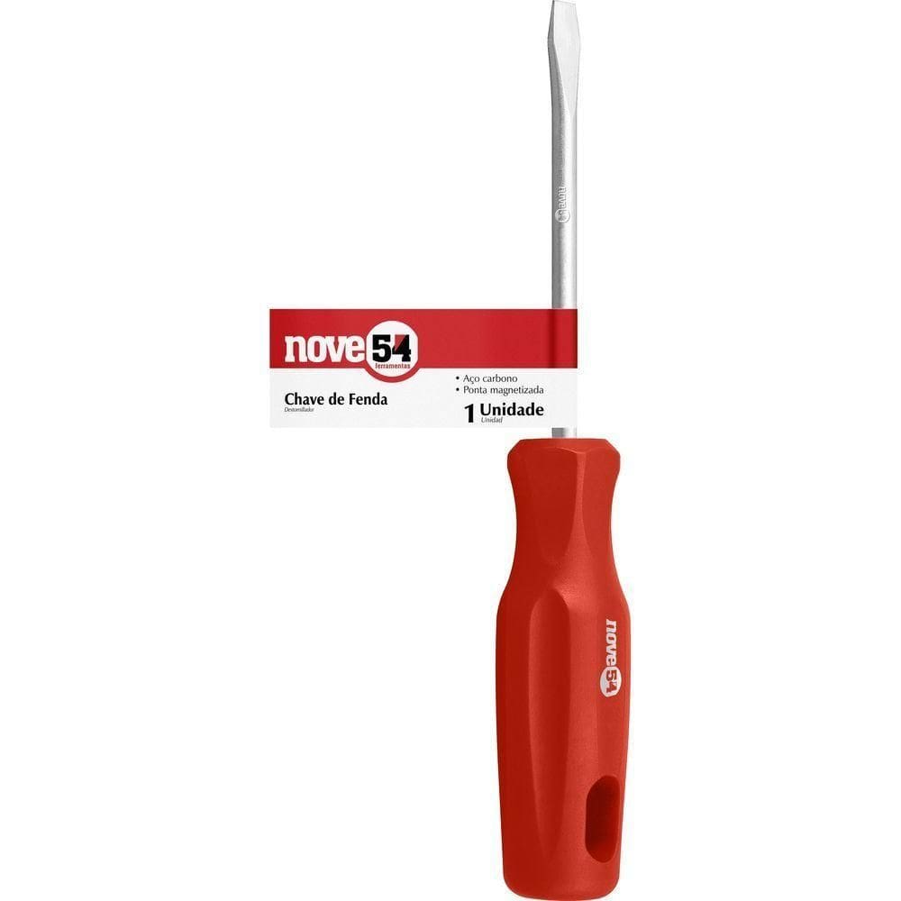Chave Fenda 3-8x8” Aço Carbono - Nove54