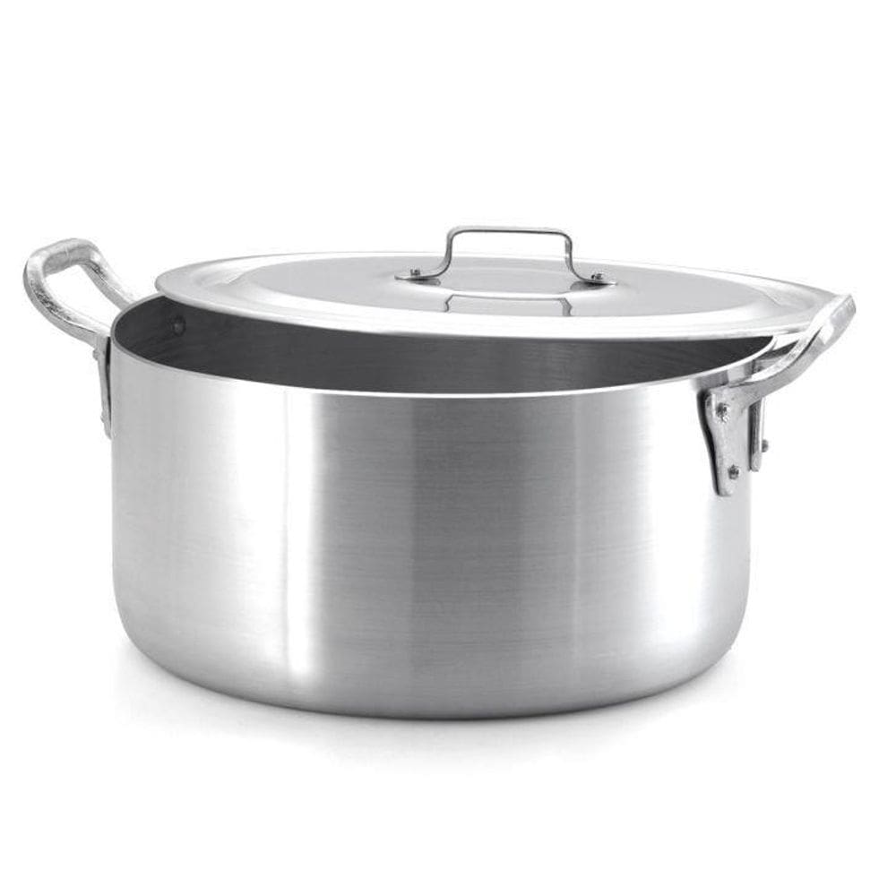 Caçarola Linha Hotel em Alumínio 36cm 17l Cinza 3mm